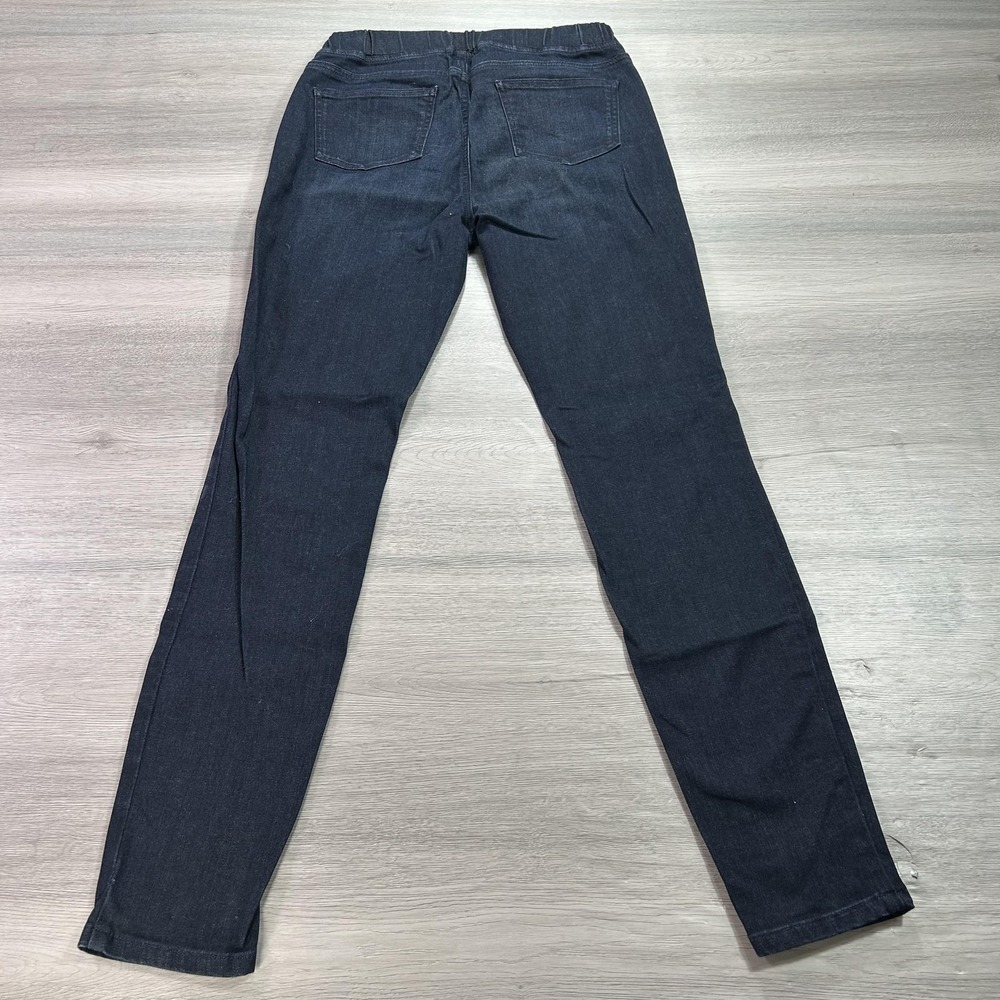 Eileen Fisher Jeans Womens XS Dark Wash Stretch Denim Skinny‎ Pants Pull On Blue - Picture 2 of 11